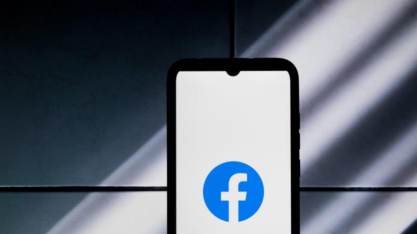 The Facebook logo is displayed on a smartphone screen in Athens, Greece, on January 16, 2024. (Photo by Nikolas Kokovlis/NurPhoto via Getty Images)