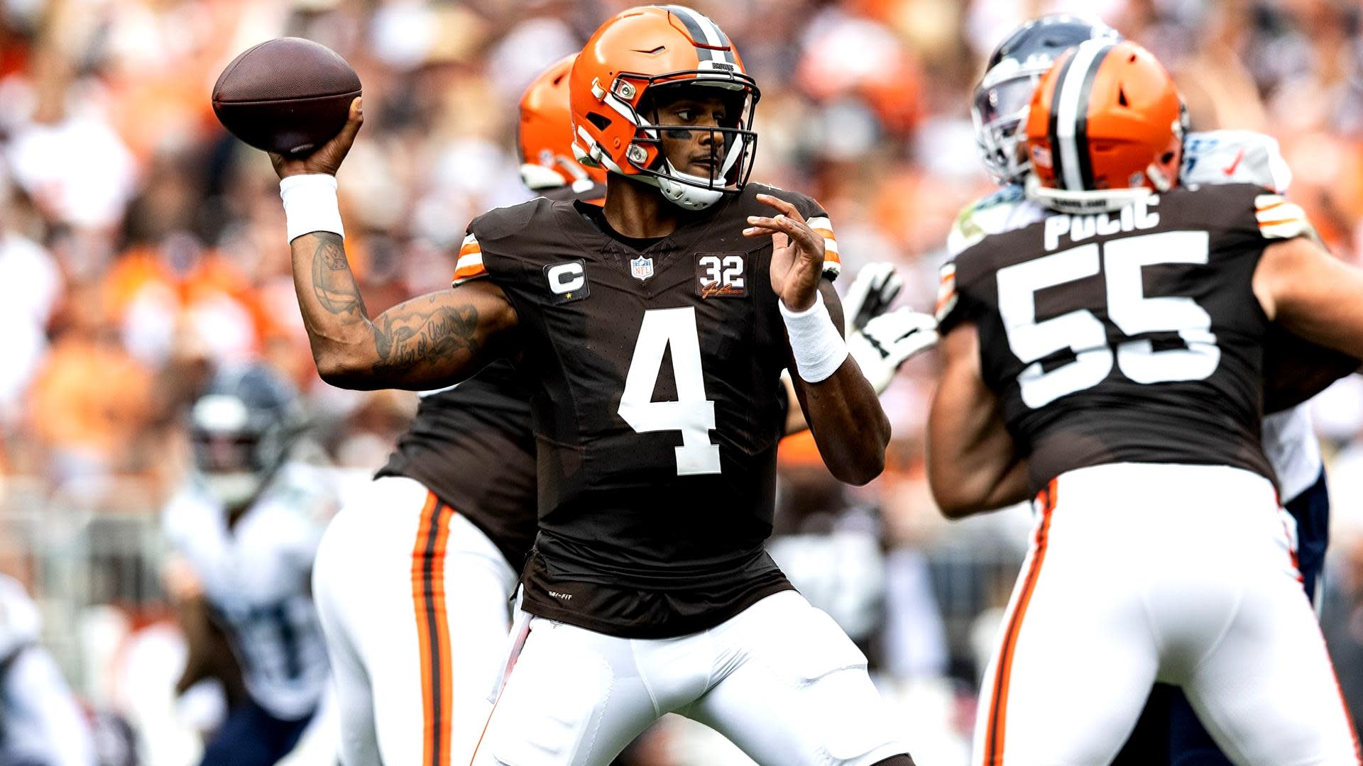 NFL notes: Browns said Watson was medically cleared to play with bruised  shoulder; QB made call to sit