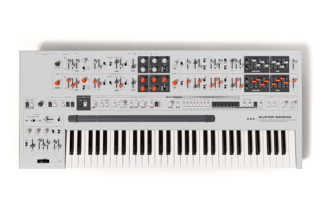 An image of the UDO Super Gemini synthesizer.