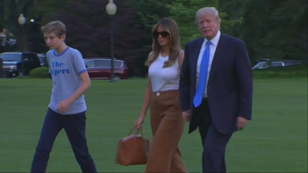 Melania Trump carried a Hermès bag worth £50K as she joined the