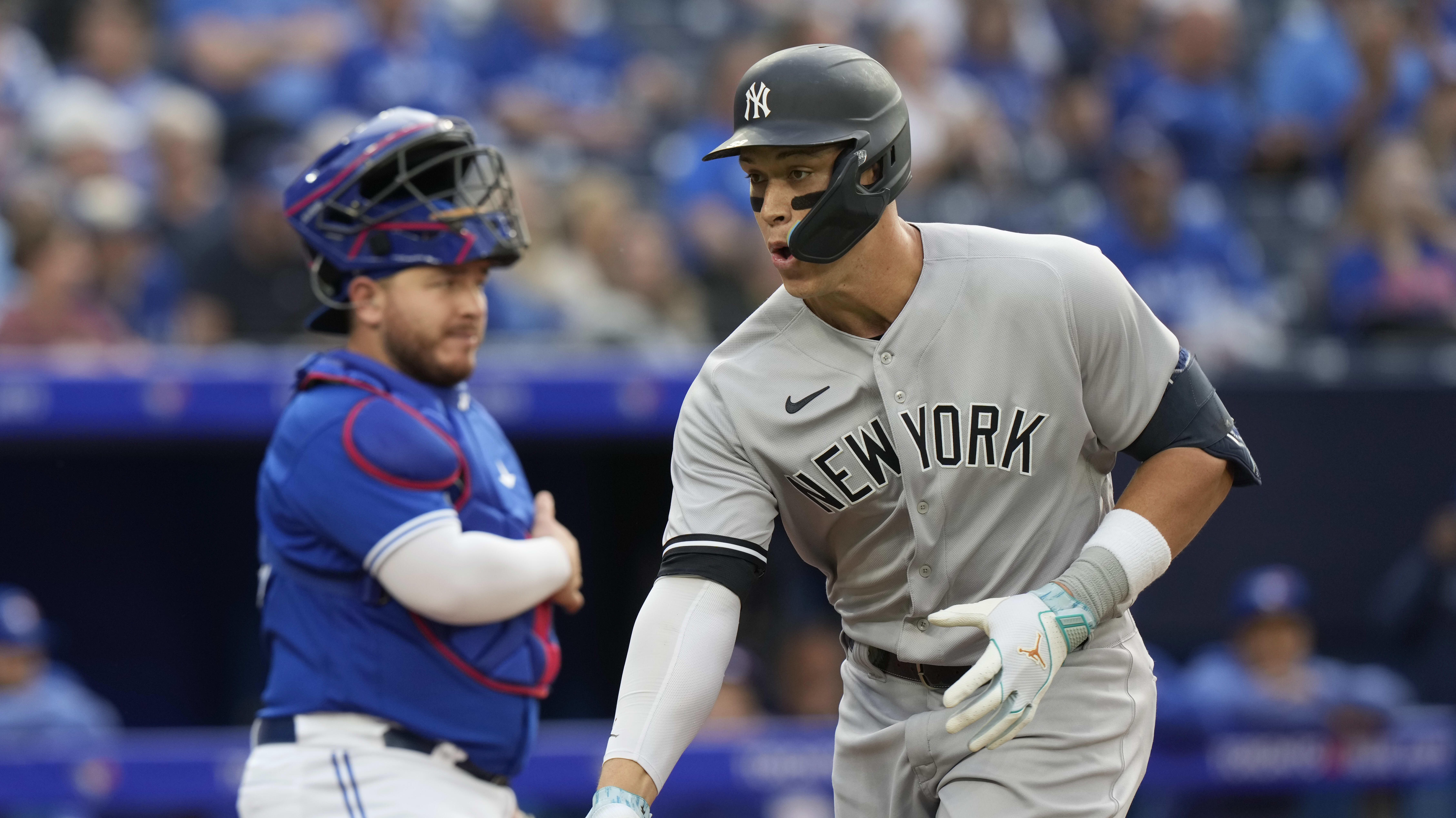 Aaron Judge's mom not happy Blue Jays intentionally walked son