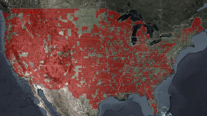 US interactive broadband map underscoring 'digital divide' of poverty