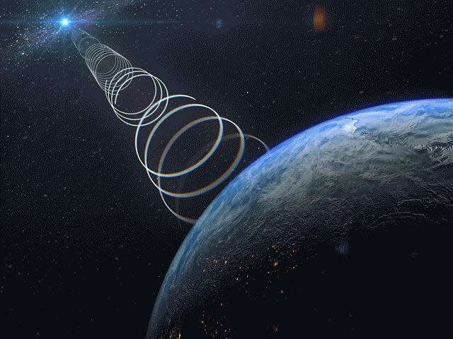 Unknown objects at the heart of the Milky Way are beaming radio signals, then mysteriously disappearing