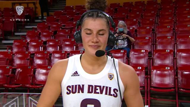 ‘I’m so proud of them’: Taya Hanson on her teammates' effort in Arizona State’s upset over No. 22 Colorado