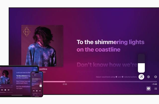 Apple Music Sing karaoke mode