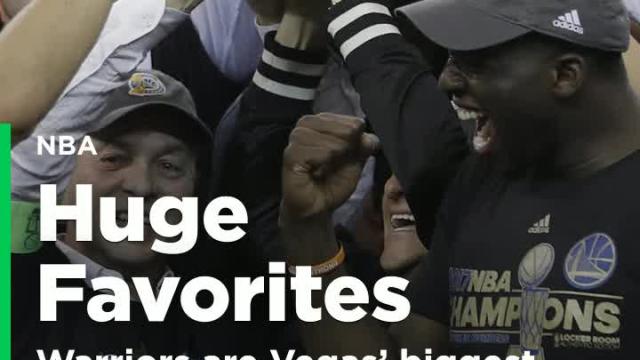 The 2017-18 Warriors are Vegas' biggest preseason favorite ever, in any sport