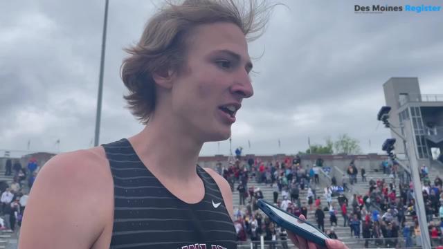 Jackson Heidesch had an emotional day, having to re-run the 800 and winning a state title