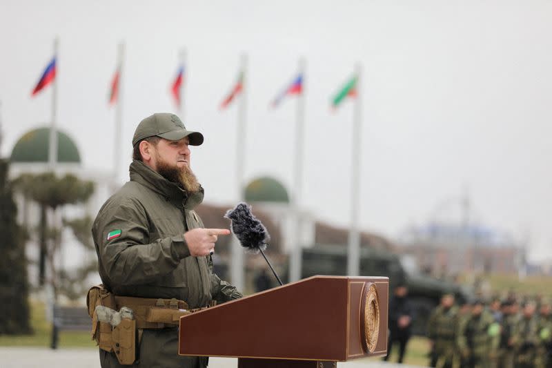 Čečenský prezident Kadyrov prohlásil, že ruské síly se zmocní Kyjeva