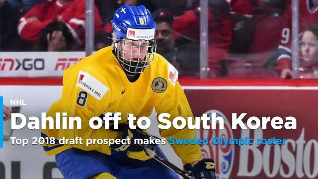 Top 2018 draft prospect Dahlin makes Sweden Olympic roster