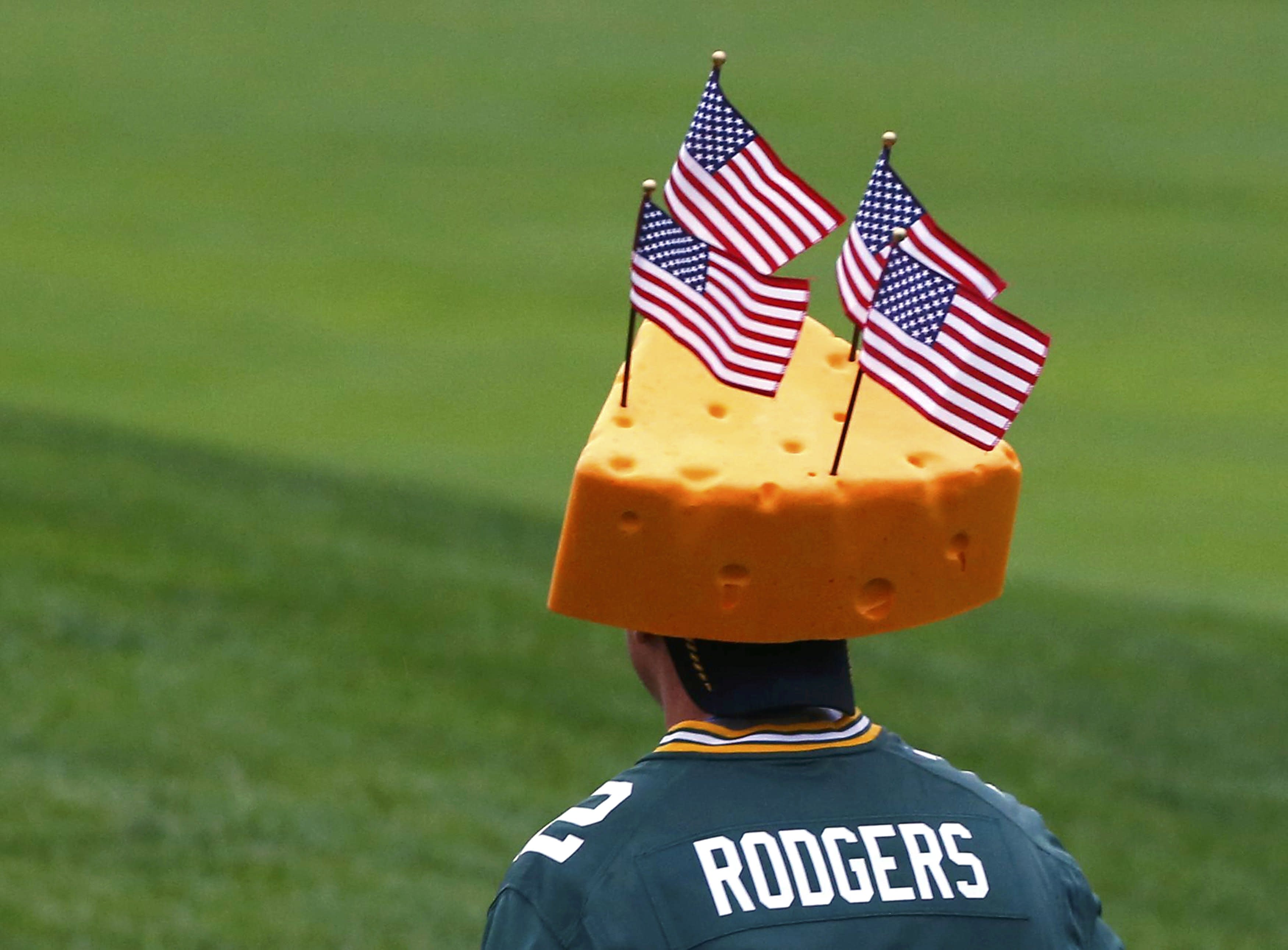 Why hats. Cheesehead.