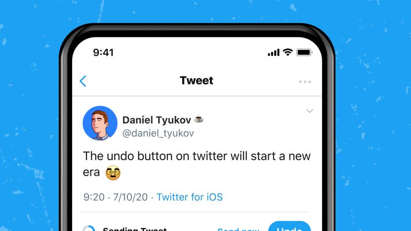 Twitter Blue comes with an "undo" button.