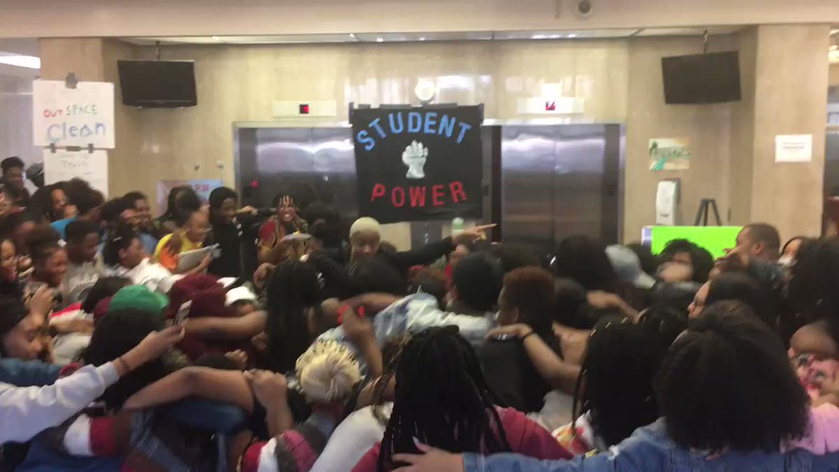 A general view of the Mordecai Wyatt Johnson Administration Building on the  campus of Howard University in Washington, D.C., on August 18, 2020 amid  the Coronavirus pandemic. Yesterday, the University of North