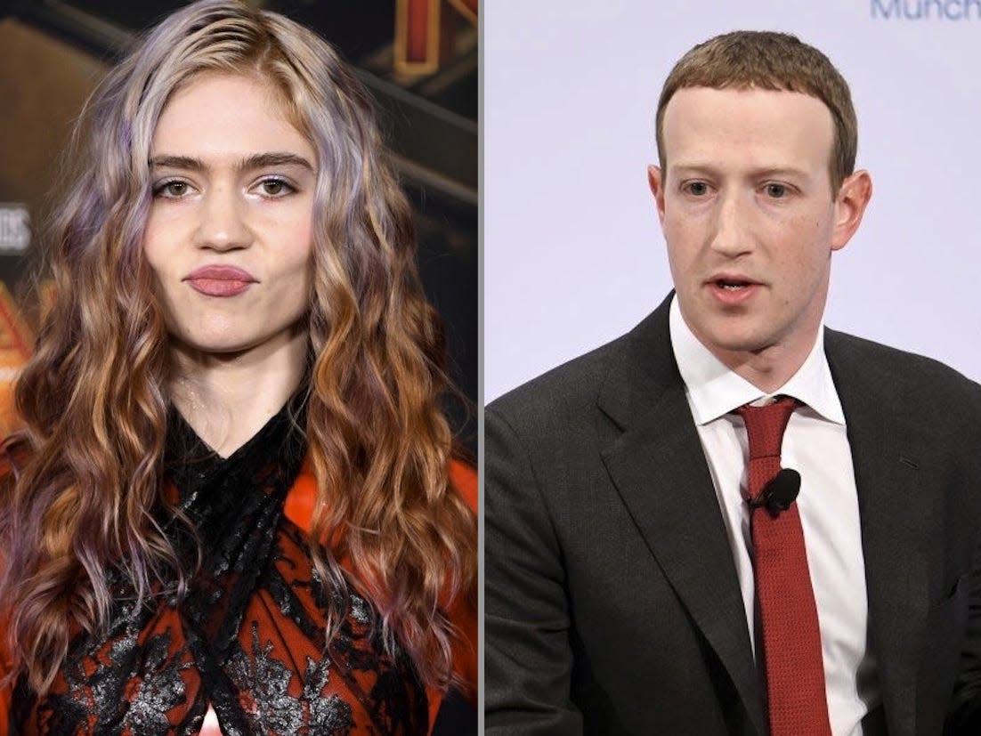 Grimes calls Mark Zuckerberg 'under-qualified' to oversee the Metaverse, and say..