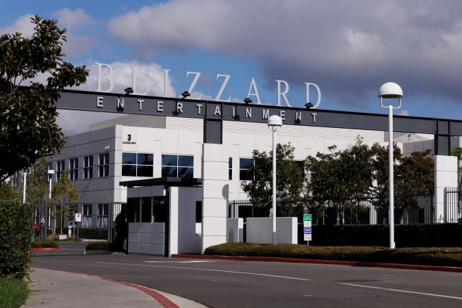 A view shows Blizzard Entertainment's campus, after Microsoft Corp announced the purchase of Activision Blizzard for $68.7 billion in the biggest gaming industry deal in history, in Irvine, California, U.S., January 18, 2022.   REUTERS/Mike Blake