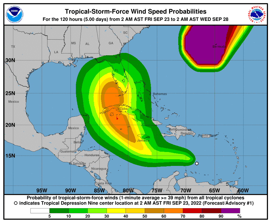 With a likely Ian incoming, Florida may see its most serious hurricane threat in..