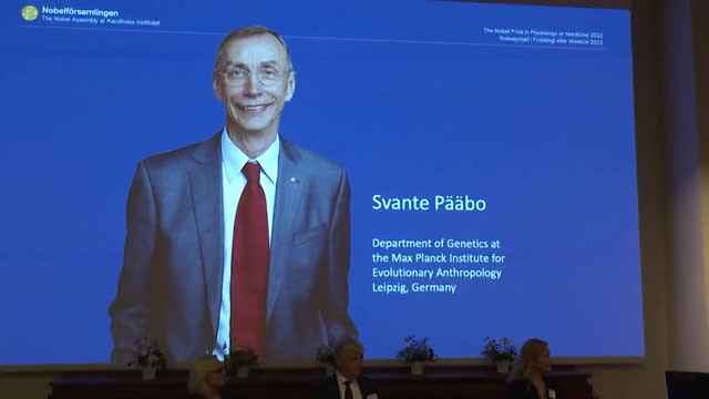 Un scientifique suédois remporte le prix Nobel de médecine