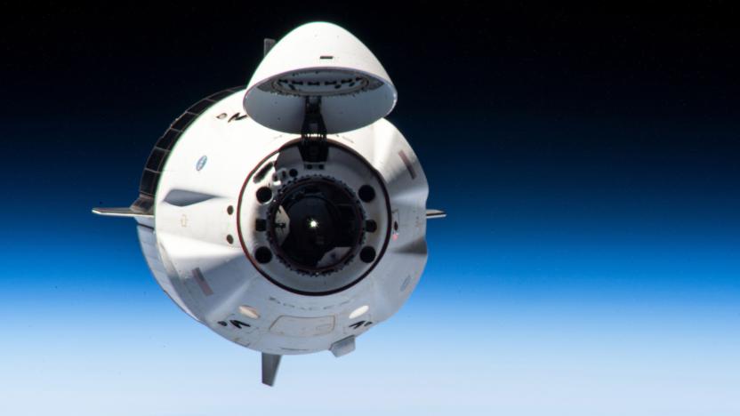 SpaceX Crew Dragon capsule on return from Crew-2 mission