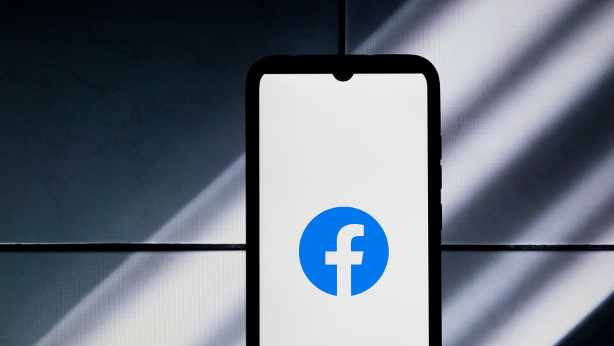 The Facebook logo is displayed on a smartphone screen in Athens, Greece, on January 16, 2024. (Photo by Nikolas Kokovlis/NurPhoto via Getty Images)