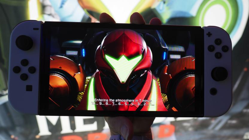 Samus Aran on Nintendo Switch OLED