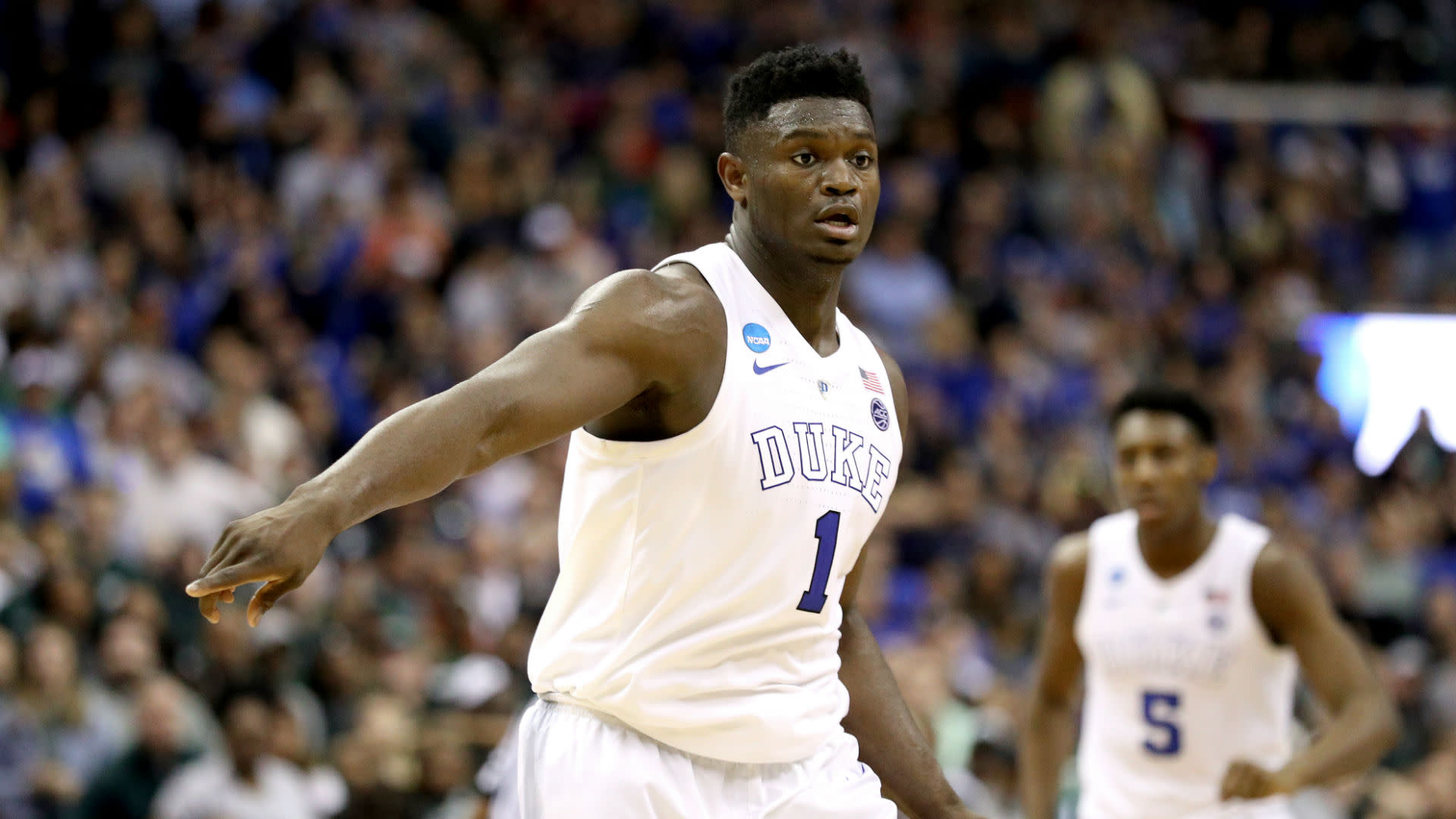 zion williamson in knicks jersey