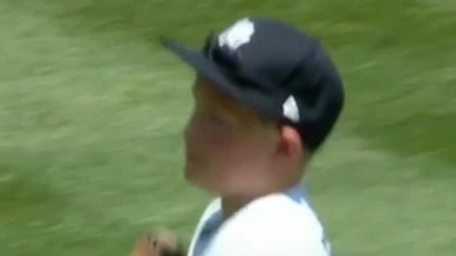 Yankees fan born without hands and legs tosses perfect first pitch