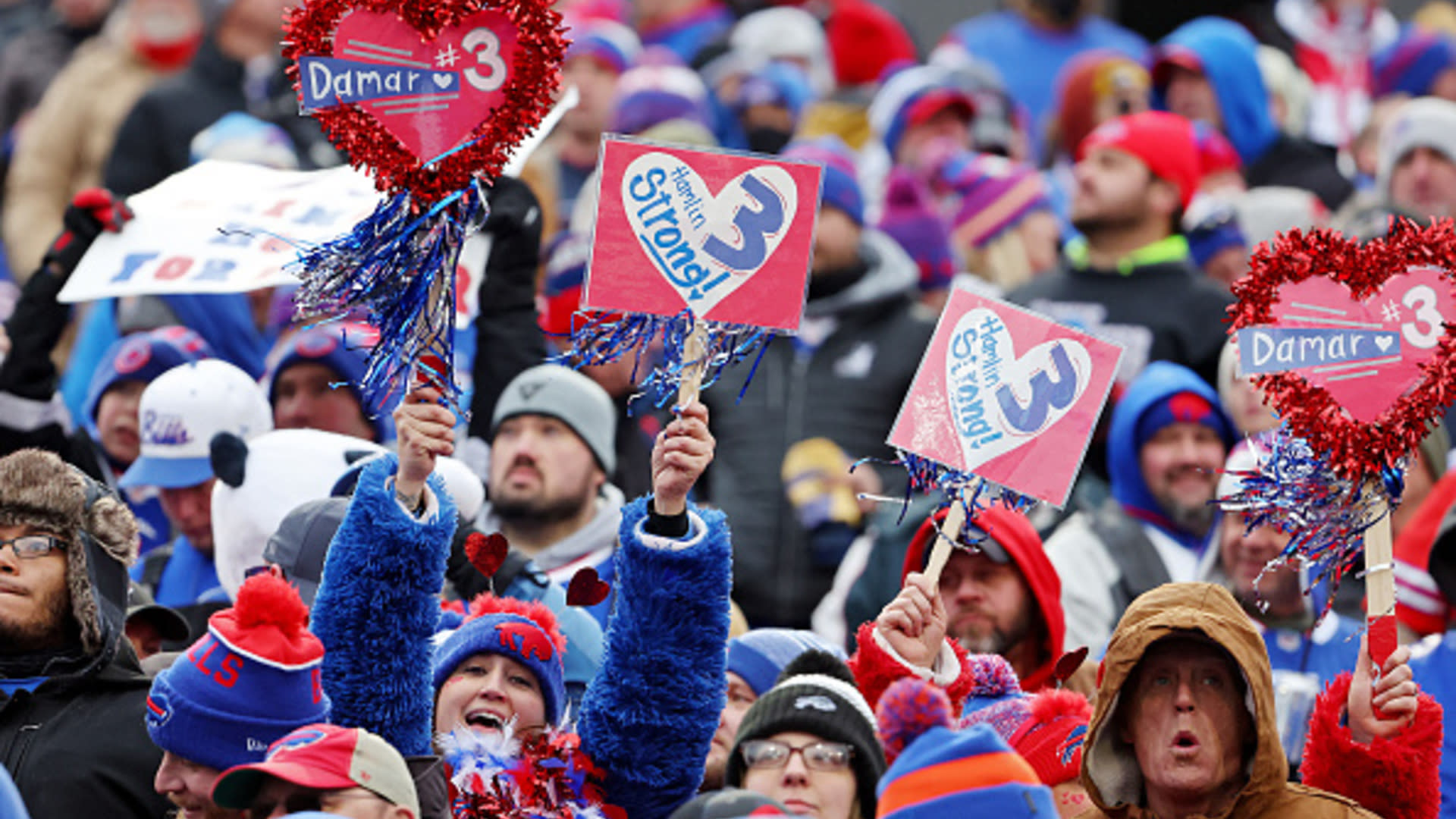 Bills honor Damar Hamlin with emotional win over Patriots