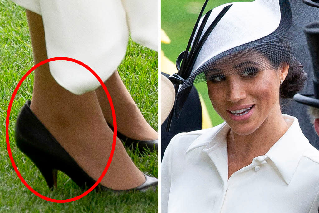 Meghan Markle Prevents Foot Pain & Bunions With This Clever High Heel H...