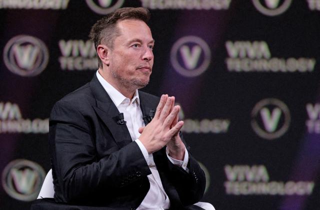 SpaceX, Twitter and electric car maker Tesla CEO Elon Musk attends an event during the Vivatech technology startups and innovation fair at the Porte de Versailles exhibition centre in Paris, on June 16, 2023. 