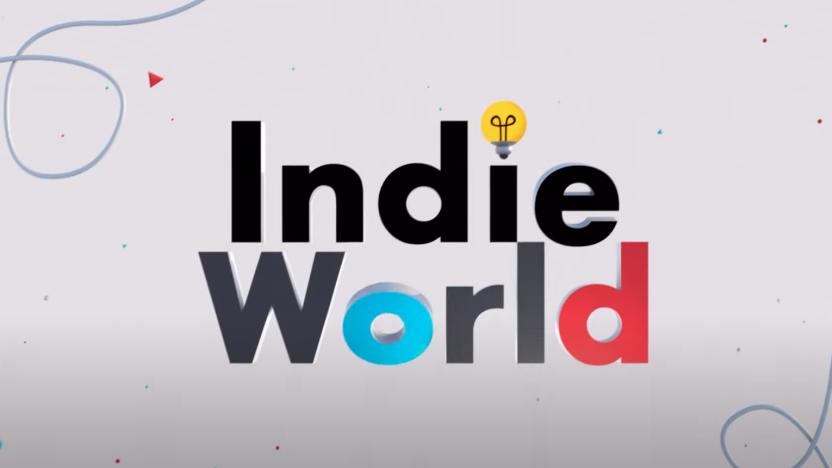 A title card for Indie World. 