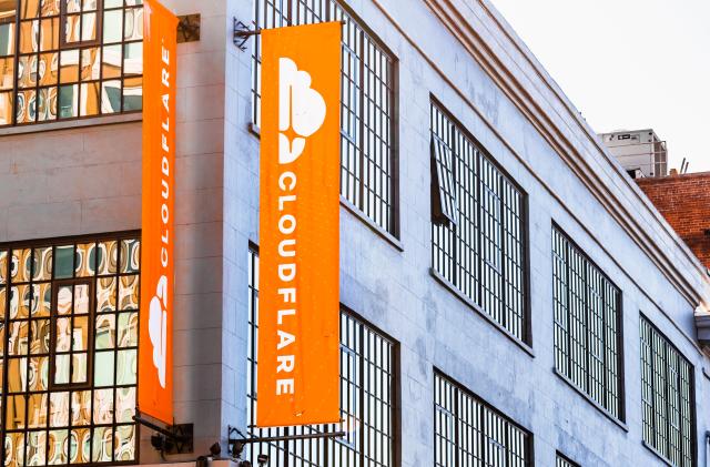 Nov 2, 2019 San Francisco / CA / USA -  Exterior view of Cloudflare headquarters; Cloudflare, Inc. is an Ameircan web infrastructure and website security company