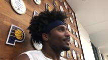 Pitt's Blake Hinson discusses his pre-draft workout with the Pacers