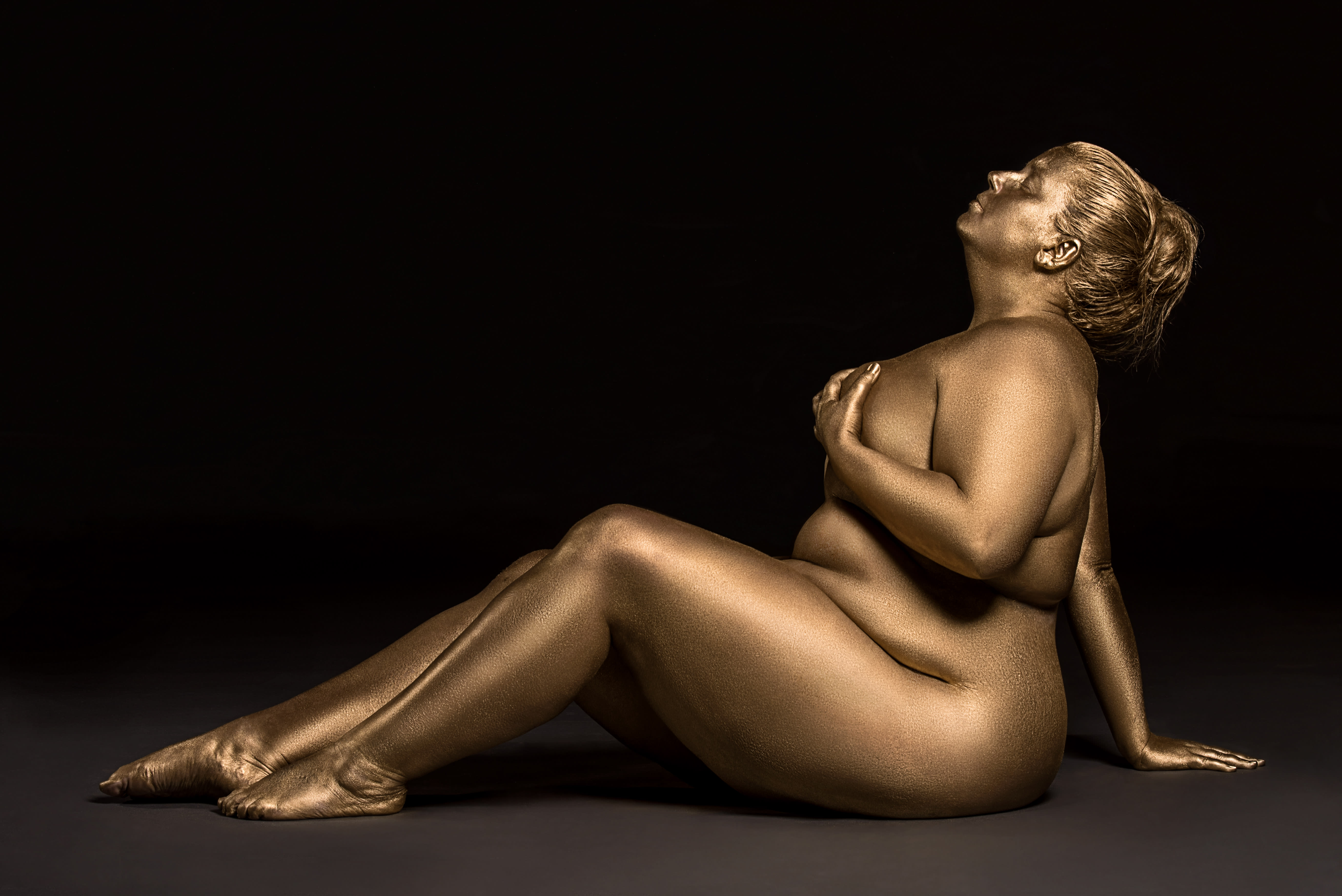 This metallic photoshoot is a glorious celebration of plus-size bodies.