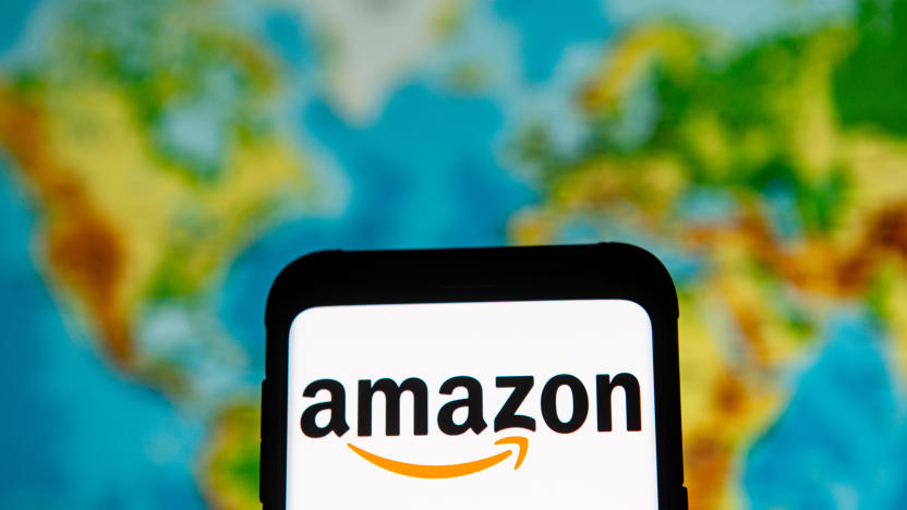 POLAND - 2020/03/23: In this photo illustration an Amazon logo seen displayed on a smartphone. (Photo Illustration by Mateusz Slodkowski/SOPA Images/LightRocket via Getty Images)