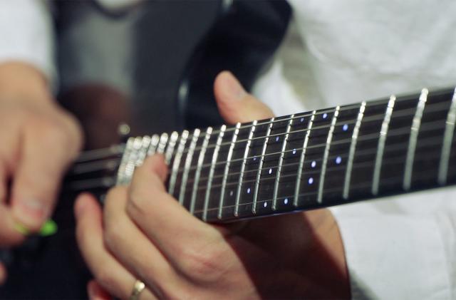 Samsung's latest C-Lab projects include a smart guitar with LED guides 