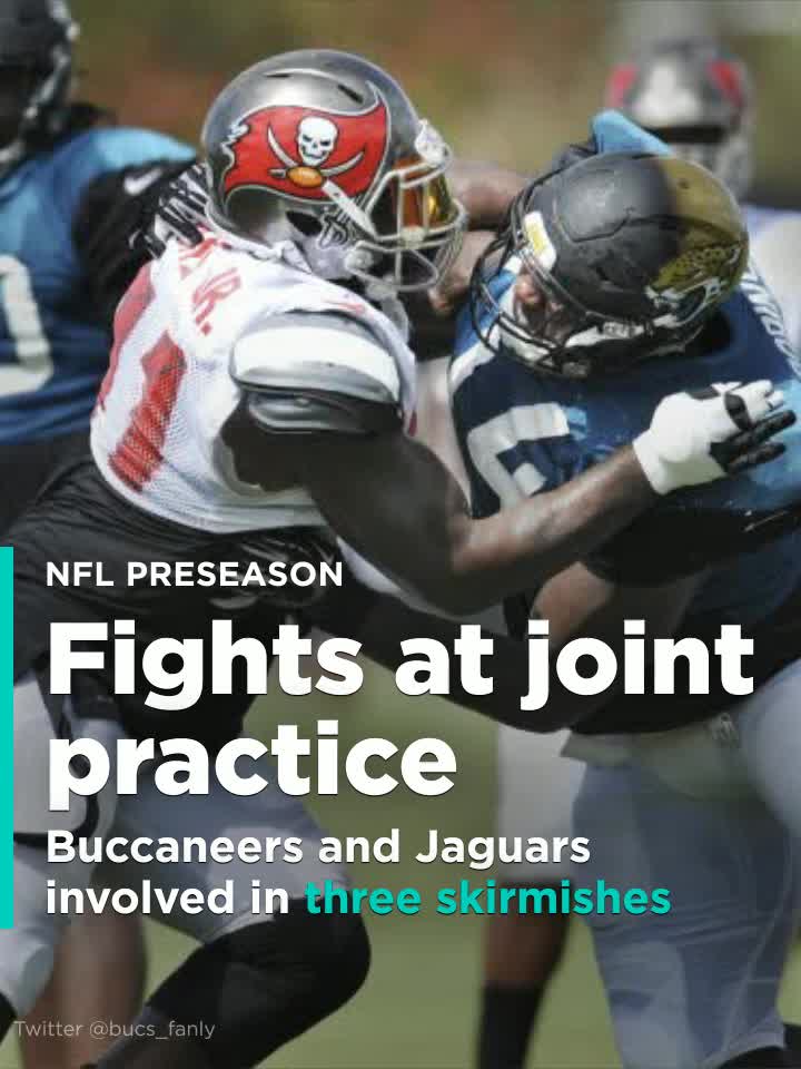 Getting heated: Jaguars, Bucs involved in skirmishes during shared