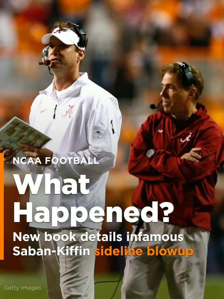 New book details infamous Nick Saban-Lane Kiffin sideline ...