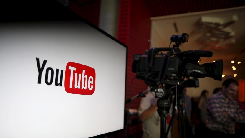 YouTube unveils their new paid subscription service at the YouTube Space LA in Playa Del Rey, Los Angeles, California, United States October 21, 2015. Alphabet Inc's YouTube will launch a $10-a-month subscription option in the United States on October 28 that will allow viewers to watch videos from across the site without interruption from advertisements, the company said on Wednesday.  REUTERS/Lucy Nicholson