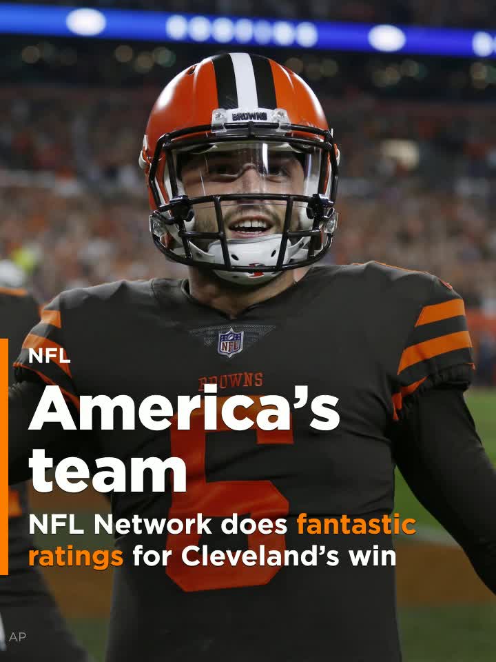 Browns are America's team: NFL Network does fantastic ratings for CLE's win