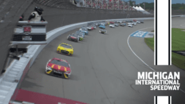 Cup Series is underway at Michigan after rain delay