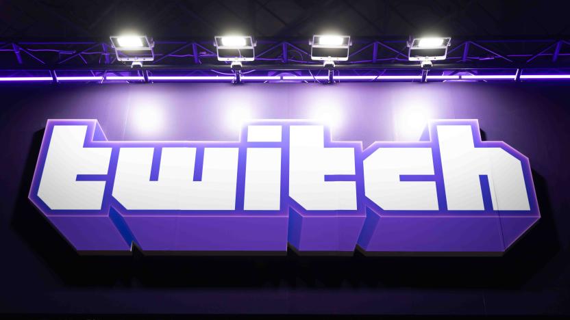 CHIBA, JAPAN - 2023/09/23: Online streaming Platform Twitch branding seen at the Tokyo Game Show 2023. (Photo by Stanislav Kogiku/SOPA Images/LightRocket via Getty Images)