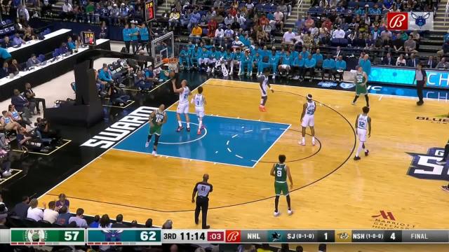 Grant Williams with an and one vs the Charlotte Hornets