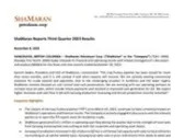 ShaMaran Reports Third Quarter 2023 Results