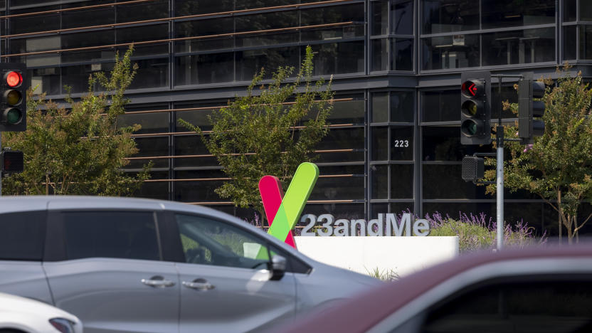 Sunnyvale California, United States - September 24, 2021: Headquarters of 23andMe, a personal genomics and biotechnology company headquartered in Mountain View, California that provides rapid genetic testing.