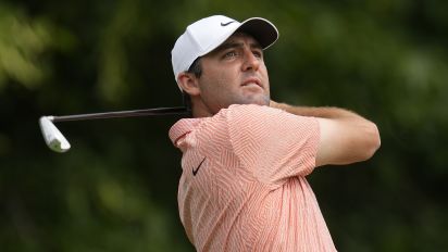 Associated Press - Scottie Scheffler hits from the third tee during the first round of the Memorial golf tournament, Thursday, June 6, 2024, in Dublin, Ohio. (AP Photo/Sue Ogrocki)