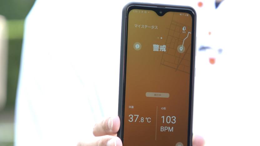 Mobile app with level of heatstroke risk