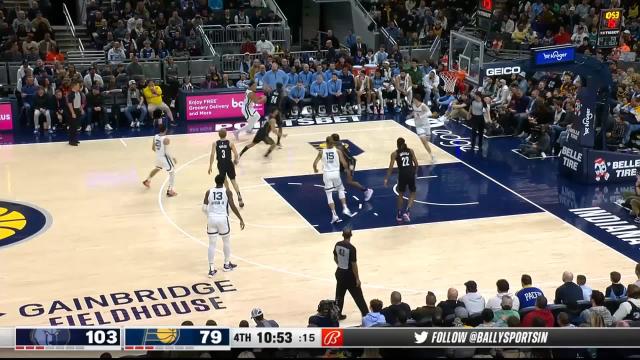 Desmond Bane with a 2-pointer vs the Indiana Pacers
