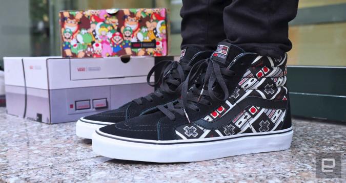 nintendo vans sneakers