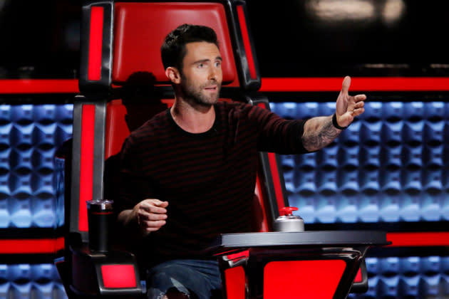 Adam Levine Debuts Blue Hair on 'The Voice' Finale - wide 2