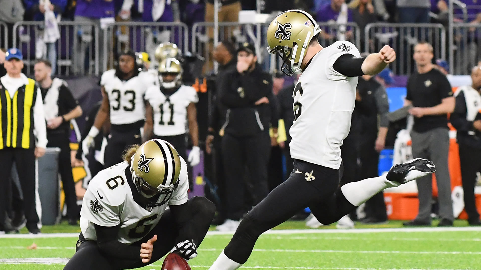 Saints kicker Wil Lutz out for remainder of season