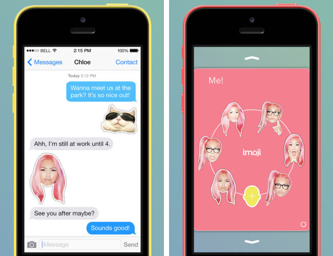 imojiapp spices up your messages with custom stickers created from your photos